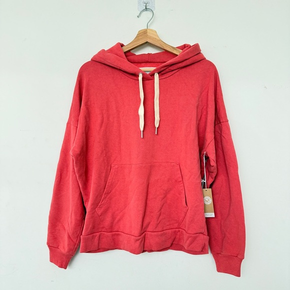 Outerknown Jackets & Blazers - Outerknown Second Spin Organic Cotton Hoodie, Cranberry